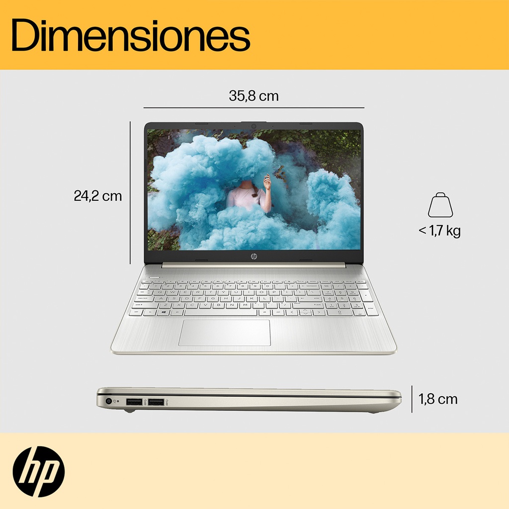 Notebook HP 15-ef2514la AMD Ryzen 7 8 GB 512 GB SSD 15.6 HD Windows 11 Home