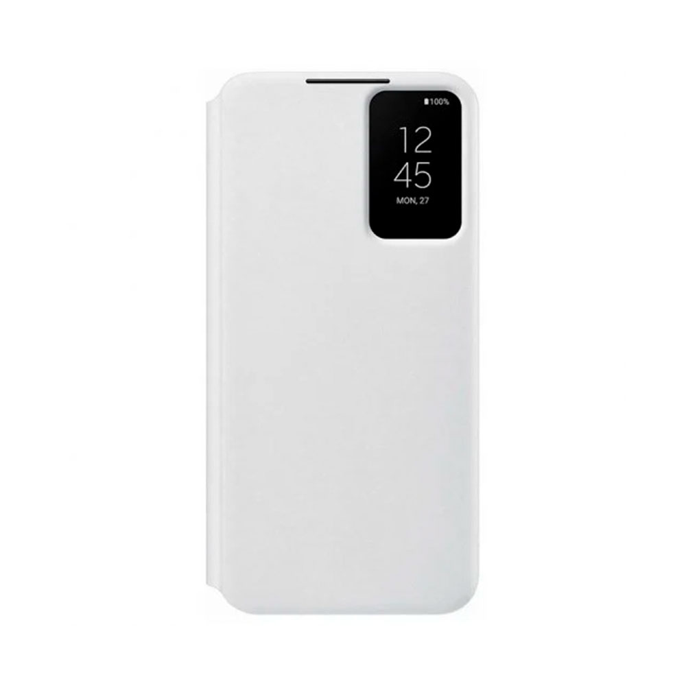 Funda Smart Clear View Cover S22+ Blanca