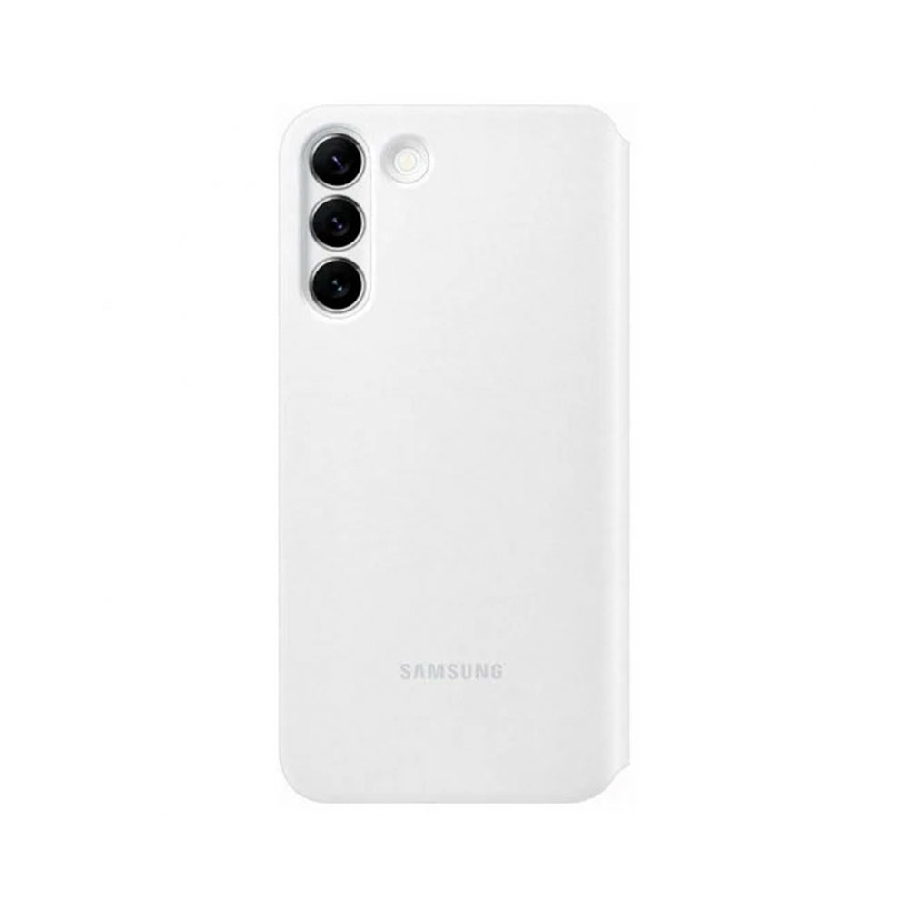 Funda Smart Clear View Cover S22+ Blanca
