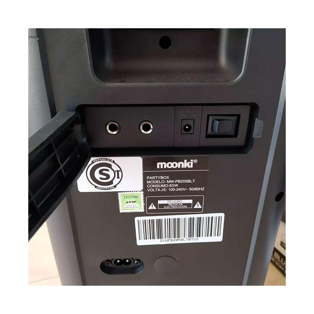 Parlante Portátil Moonki 900W 60W Rsm Bt 2X5’’