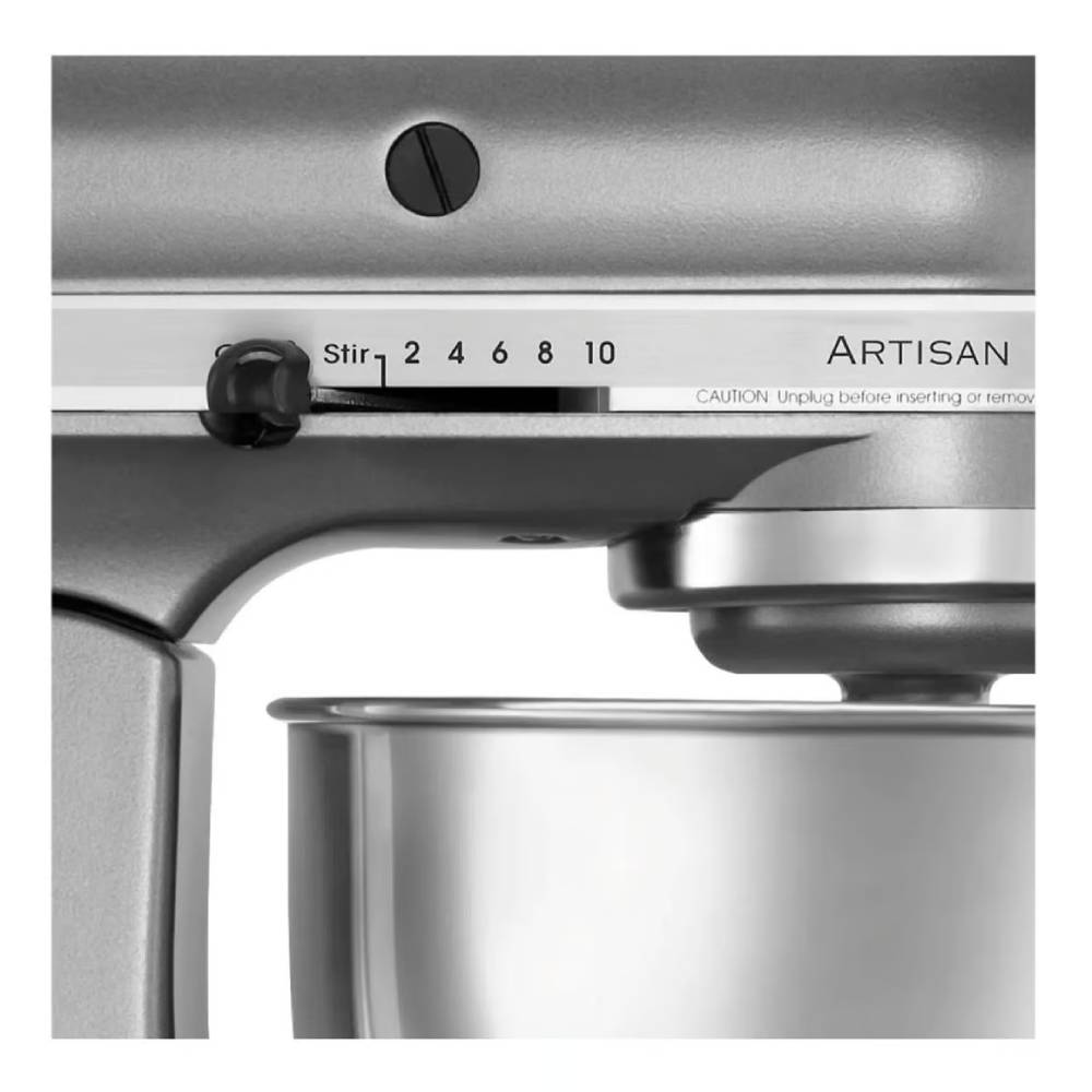 Batidora Planetaria Kitchen Aid Artisan Plateada