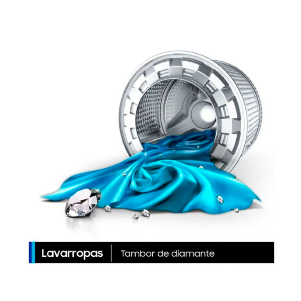 Lavarropas Samsung 6.5 Kg inverter silver
