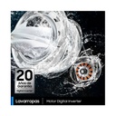Lavarropas Samsung 6.5 Kg inverter silver