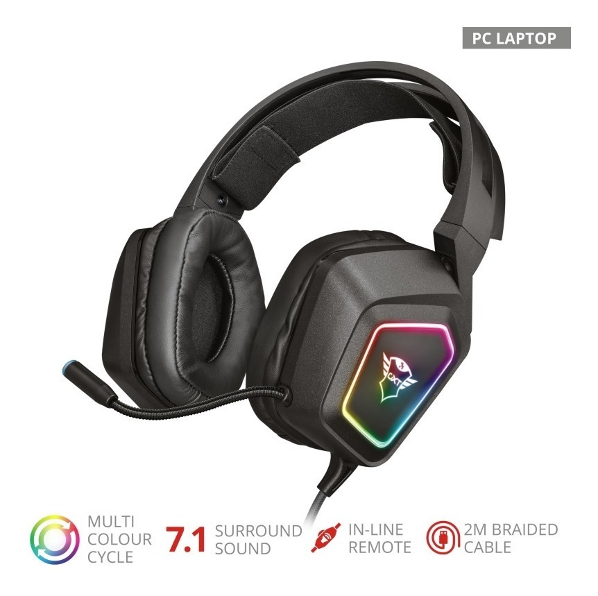 Auricular Gamer Trust Gxt450 Bliz Rgb7.1
