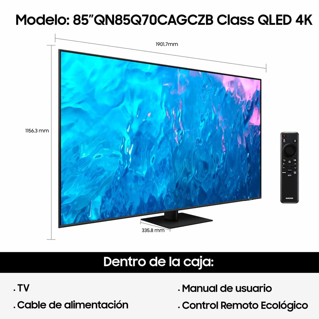 Smart Tv Samsung 85 Qled 4K Serie Q70C      