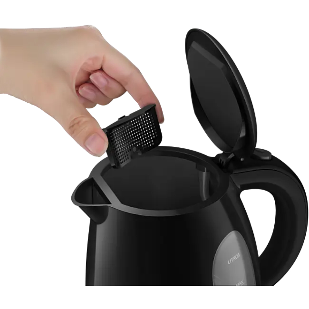 Pava Eléctrica Philips 1L De Plástico Negro