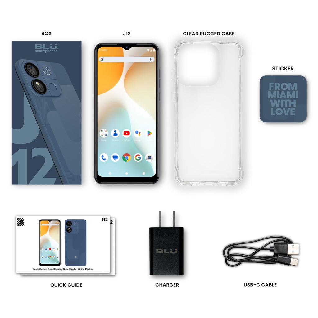 Celular Blu J12 64GB Azul