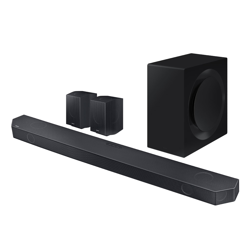 Barra De Sonido Samsung Con Subwoofer y Altavoces Traseros Q-Series HW-Q990C