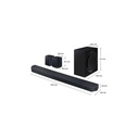 Barra De Sonido Samsung Con Subwoofer y Altavoces Traseros Q-Series HW-Q990C