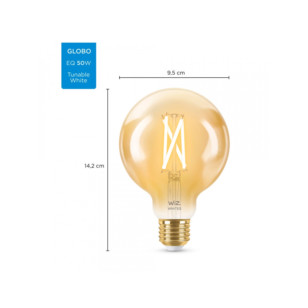 Lampara Led Wiz Filamento G95 E27 6.9w Wifi