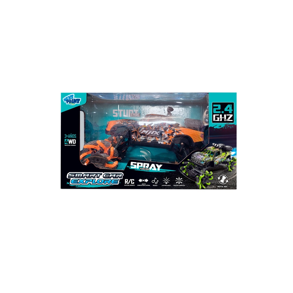 Vehiculo r-c car explorer con humo