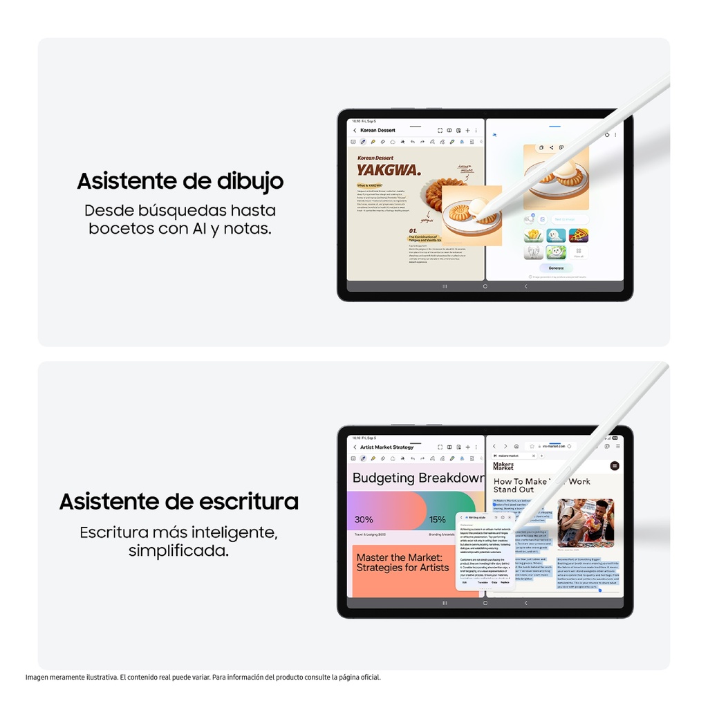 Tablet Samsung Galaxy Tab S11 12gb + 256gb Gris