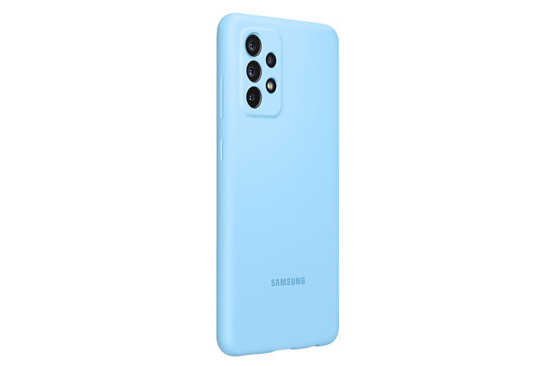 Funda Samsung A72 Silicona Azul EF-PA725TLEGWW