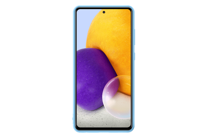 Funda Samsung A72 Silicona Azul EF-PA725TLEGWW
