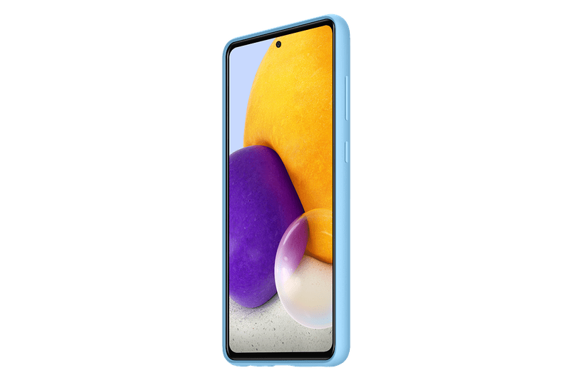 Funda Samsung A72 Silicona Azul EF-PA725TLEGWW