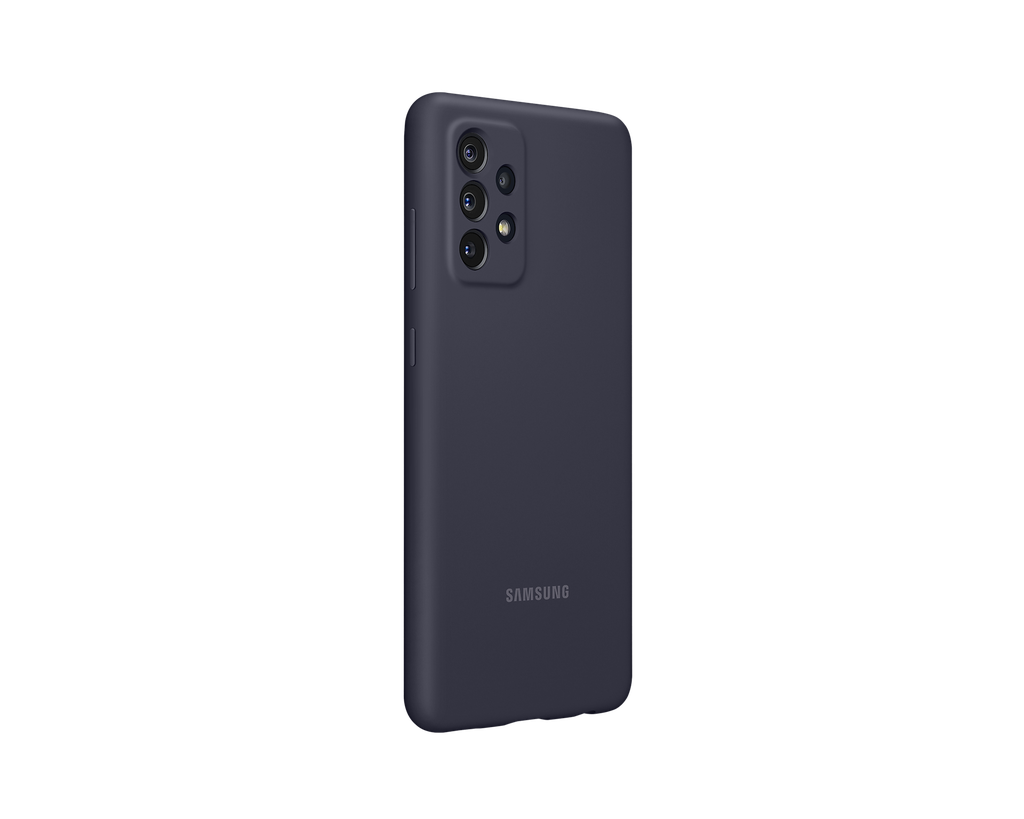 Funda Samsung A72 Silicona Negra EF-PA725TBEGWW
