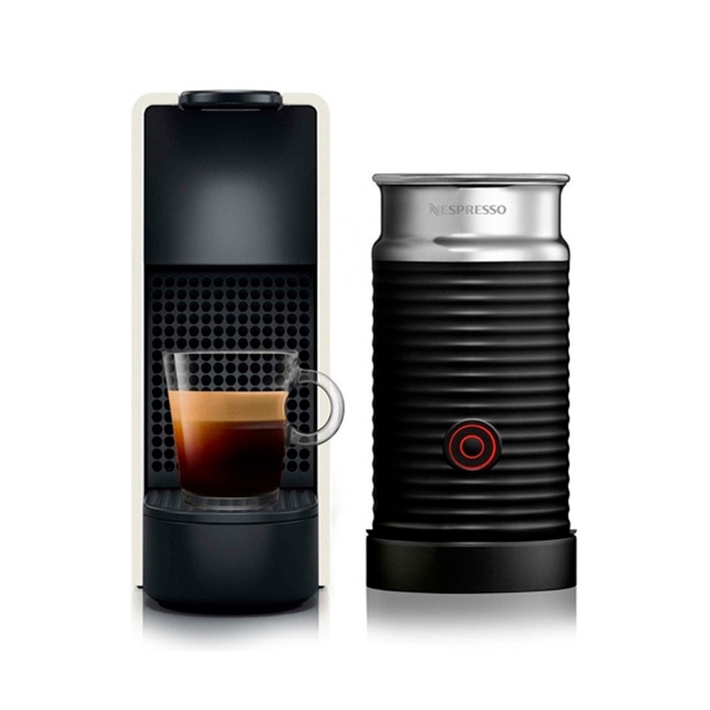 Cafetera Nespresso Essenza Mini C30 Blanca Automatica Con Aeroccino