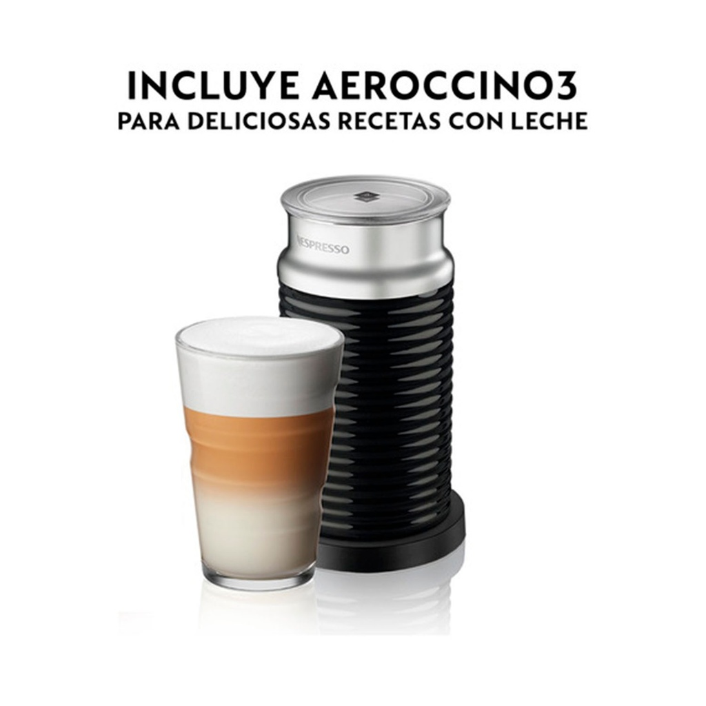 Cafetera Nespresso Essenza Mini C30 Blanca Automatica Con Aeroccino