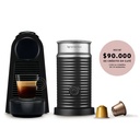 Cafetera Nespresso Essenza Mini D Negra + Aeroccino 3