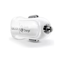 Cargador Para Auto Foxbox Way Qc + Cable Blanco
