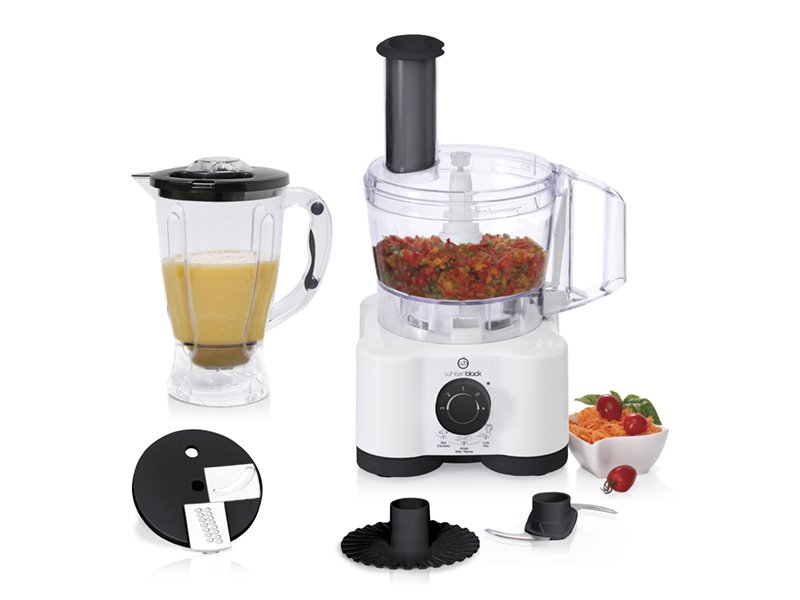 Multiprocesadora Whitenblack 650W 6 En 1        