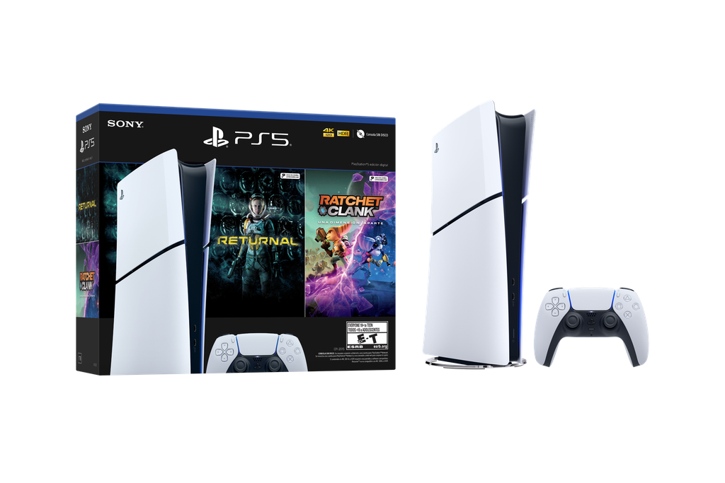Consola Sony Playstation 5 Slim 1Tb Edicion Digital Bundle Ratchet  Clank: Rift Apart + Returnal