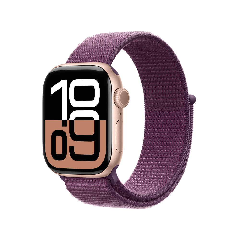 Apple Watch Series 10 GPS 42mm Jet Black Aluminium Case with Black Sport Band - M/L