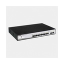 Swtich Administrable PoE D-Link DGS-1210-10P Rackeable - 8 Port Poe/ 2 Port SFP