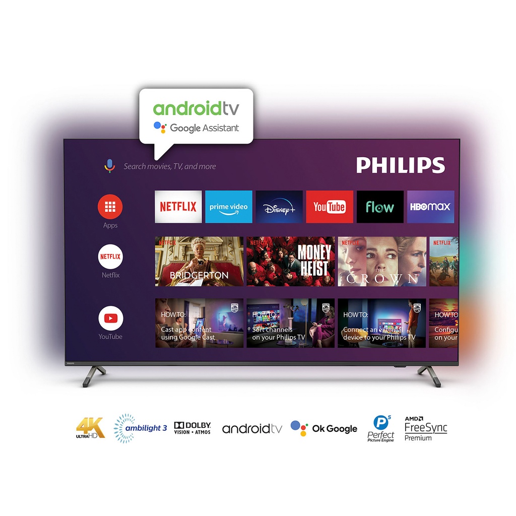 Smart Tv Philips 70 Con Ambilight 4K 