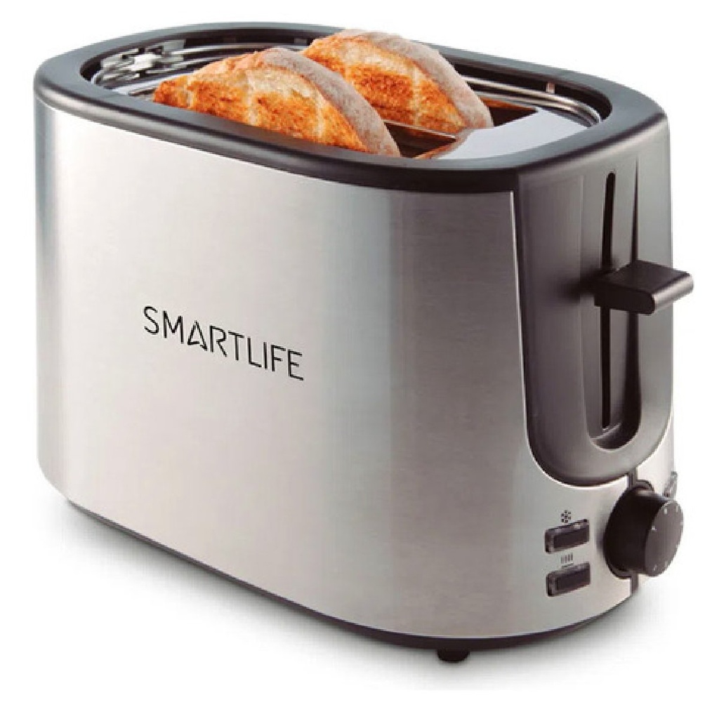 Tostadora Electrica Inoxidable Smartlife 1000W