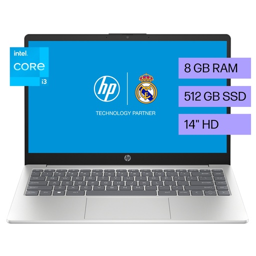 [A4GZ2LA] Notebook HP 14" Intel Core i3 8GB 512GB Windows 11 Home FHD - 14-ep0029la