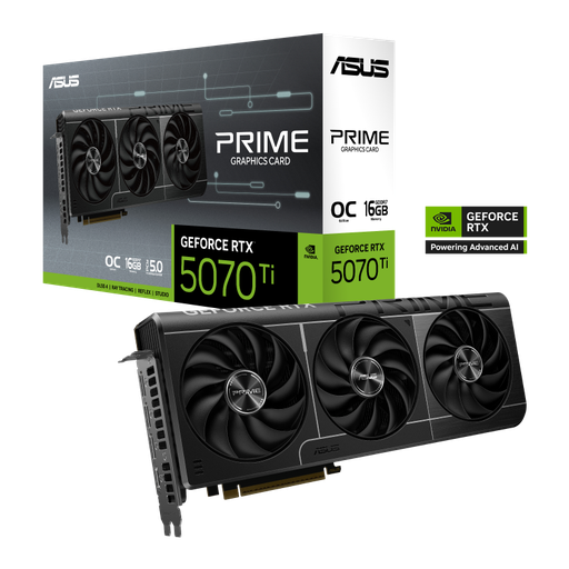 [PRIMERTX5070TIO1] Placa de video Asus Prime GeForce RTX 5070 Ti OC Edition 16GB