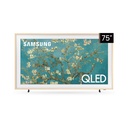 Smart Tv Samsung 75 The Frame Art Mode 4K Serie B Marco Beige  